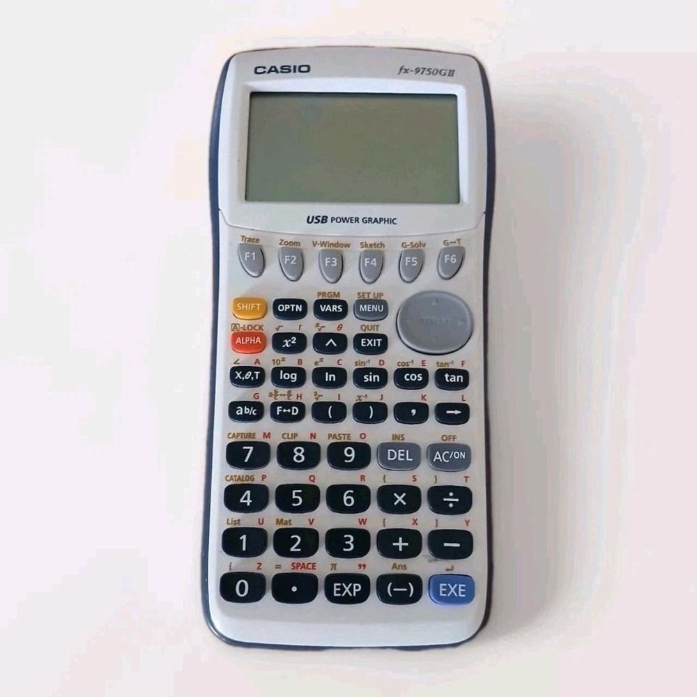Casio FX-9750GII Graphing Calculator Tested Working School Exam Math USB